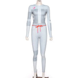 Tracksuit Solid Gym Set Patchwork Running Fitness Jogging T-shirt Leggings Sports Suit Gym Sportswear Workout Clothes