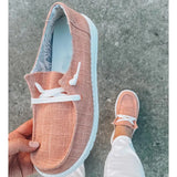 Women Flats Summer Casual Shoes Female Breathable Slip On Loafers Canvas Sneakers Fashion Mocassin Femme Plus