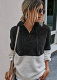 Casual Fleece Zipper Long Sleeve Hooded