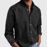 New Men's Shirt New Long-Sleeved Collar Men's
