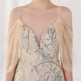 Sequin Strap Mermaid Long Evening
