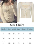 2022 Y2K Clothes Knitted Lace T Shirts Kawaii Square Neck Crop Top Bow Cute Retro Pullovers Harajuku Korean Tee