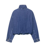 Feng 2025 New Fashion Temperament Women's Denim Jacket