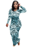 Print Leopard Sexy Midi Bodycon