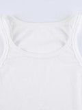 Rib Basic Solid Crop Cami Top-Outfit