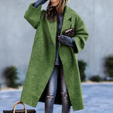 New 2025 Autumn Women's Long-Sleeved Collar Coat Prints The Long