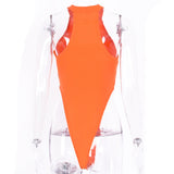 Tops Bodysuit Women T-shirt Summer Clothes y2k Sleeveless Solid Color Harajuku Slim Halter Basic Sexy Jumpsuit Streetwear-Outfit
