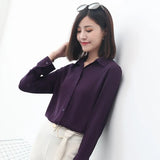 Chiffon Shirts Womens Tops And Blouse 2021 New Casual Multi Color Womenswear Plus Size Long Sleeve Blouses Clothing