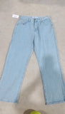 Boy Jeans Y2K Hip-Hop Cartoon Embroidery Retro Blue Loose Gothic Wide-Legged Pants-Outfit