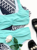 2 Piece Ruched High Waist
