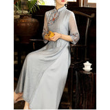 2023 New Spring, Summer, Tang Dynasty Dress, Chinese Style Women's Dress, Chinese Style, Chinese Style Tea Dress, Vintage Dress-Outfit