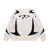 Street Y2k Coat Sports Street Hip-Hop Leisure Color Impact Style Knitted Couple Sweaters Wear Fashion-Outfit