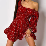 2025 New Women's Fashion Sexy Print Waist Long-Sleeved