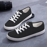 Style Canvas Sneakers Women Casual Shoes White Sneakers Women Vulcanized Shoes Lace Up Flat Trainers Ladies summer