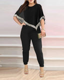 Autumn And Winter New Large-Size Women's Two-Piece Set Of Gliders