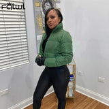Winter Bubble Puffer Coats and Puffy Jackets Women 2020 Streetwear Cropped Coats Harajuku Ladies Warm Solid Jackets