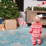 Popular Style Christmas Parent-Child Suit Printed Household Pajamas Two-Piece Set Of LQ3066-Outfit