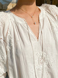 And Summer 2025 New Three-Dimensional Embroidery South French Holiday White Dress Women's Summer Women's