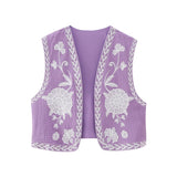 New Embroidery Cardigan Fashion Vest 6895023-Outfit