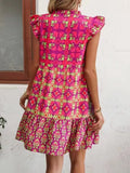 Shein Flyves V-Necked With Flower