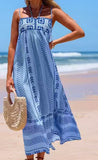 Women's Crochet Stitched Knitted Dress Skirt Sling