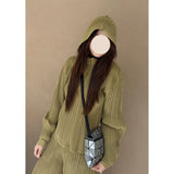 Spring And Summer New Three House Folded Skirt Loose Size One-Step Skirt Showing Thin And Yangy