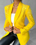 New Fashion Casual Beads Small Suit Women's