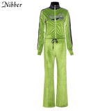 Wholesale Leisure Sports Tops Hoodie+Pants 2 Two Piece Sets For Women's Clothing Stitching Comfortable Activitywear