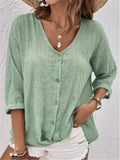 Spring-Summer Sale Of New Women's Collar Button-Killey Long