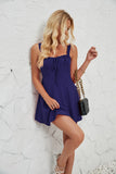 Breast-Wearing With Solid Color A Skirt With Mini Dress Sling