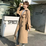 Windcoat Woman 2025 Spring And Autumn New Korean English Wind Long Short Jacket