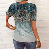 T-shirt Fashion Women V-neck Basic Tee Casual Loose Shirt Short-sleeve Top Cotton T-shirt Clothing Ladies Blusas