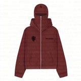 Brand Double Hat Unique Design Zippered Jacket Autumn And Winter New Loose Y2K