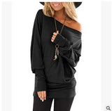 long-sleeved T-shirt autumn new solid color