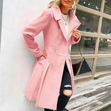 Autumn And Winter New Long Haired Women's Coat Ebay Large-Size Coat Wish Double
