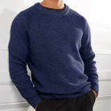 Toloer Only For The New Casual Men's Solid Color Top Sweater Knit