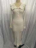 Dress Knitted Dress Autumn And Winter New Sweater Dress 2025 Vintage Lady French