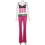 2025 Women's New Slings A Word Shoulder-To-Shoulder Umbilled Waist Hip Trousers