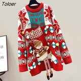 Day Sweater Women's Autumn Winter Long Thick Pullover 2022 New Hot Style Net Celebrity Fashion Casual Sweaters