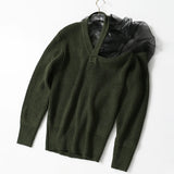 Autumn And Winter Belgian Personality Autumn And Winter Three-Dimensional Mesh Splicing Large Velvet Wool V Collared Sweater