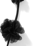 Satin Backless Spaghetti Strap Long Dress for Women Sexy Backless 3D Flower Tassels Dress Party Cocktail Y2K Vestidos-Outfit