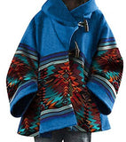Winter Wish Amazon Ebay Autumn And Winter New Lady Loose Retro Print Wool Coat 5 Color 8