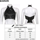 Chinese Style Vintage Floral Halter Top Sexy Slim Backless Tie Back Sleeveless Crop Tops Women 2023 Streetwear Tank Top-Outfit