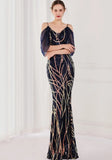 Sequin Strap Mermaid Long Evening