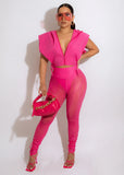 Sexy Wear See Through Mesh High-Waist Hip-Lifting Vest Vest Top