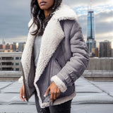 Locomotive Lint Lamb Wool Coat Women's Collar Fur Coat Autumn And Winter Women's