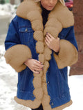 Fur One Denim Long Long Sleeve Jacket