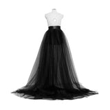 Women Tulle Tutu Long Skirt Wedding Party Prom Bandage Mesh Maxi Skirt Solid Color Womens Skirts Lace Up Bandage