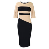Plus-Size Women's Clothing 2025 Spring New Fashion Temperament OL Five-Sleeve Bagted Hip