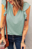 Sleeve Notched Curved Hem